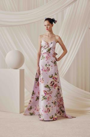 Audrey and Brooks 6831 Floral Gown | Jan's Boutique NJ