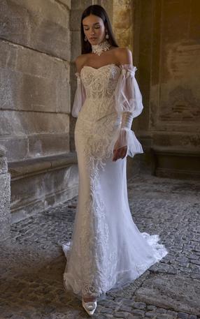Veni Infantino 63207 Atlas Wedding Dress | Jan's Boutique, Cherry