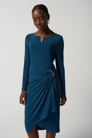 その他 ruslan V-Neck Ruched Bodycon Dress Style 233305 | 1ère Avenue