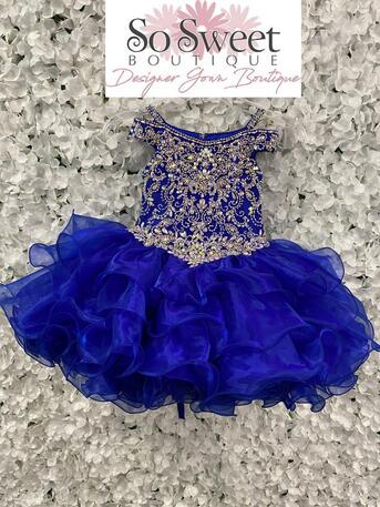 High quality Little Rosie Light Blue Pageant Dress 12