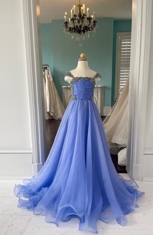 open lace back dress Unique Halter Overskirt Sweep Train Lace/Tulle Prom Dresses COCOMELODY  CS0771 main image 1