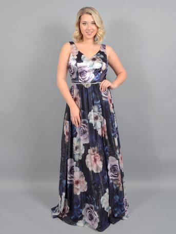 ignite evenings floral print ball gown