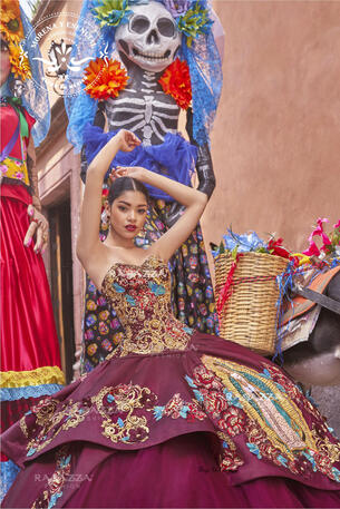 Quinceanera dresses with the virgen de guadalupe best sale